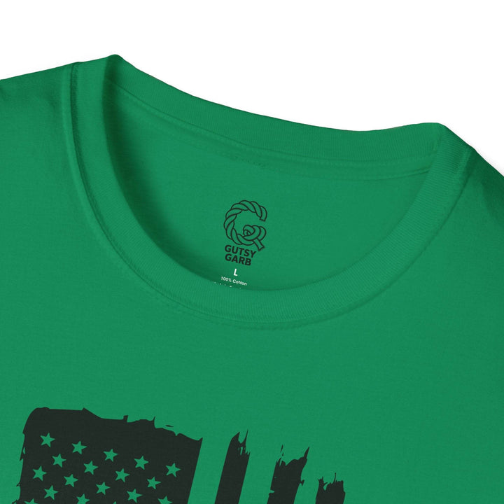 Patriotic USA Flag Graphic Tee with We the People - Gutsy Garb