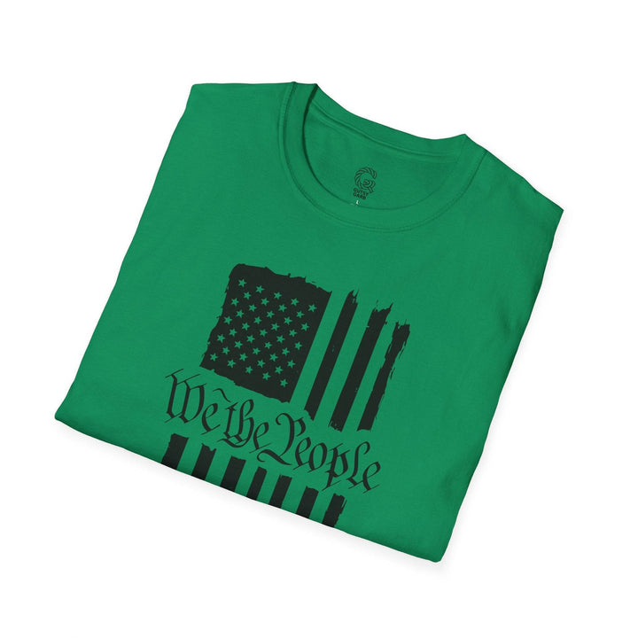 Patriotic USA Flag Graphic Tee with We the People - Gutsy Garb