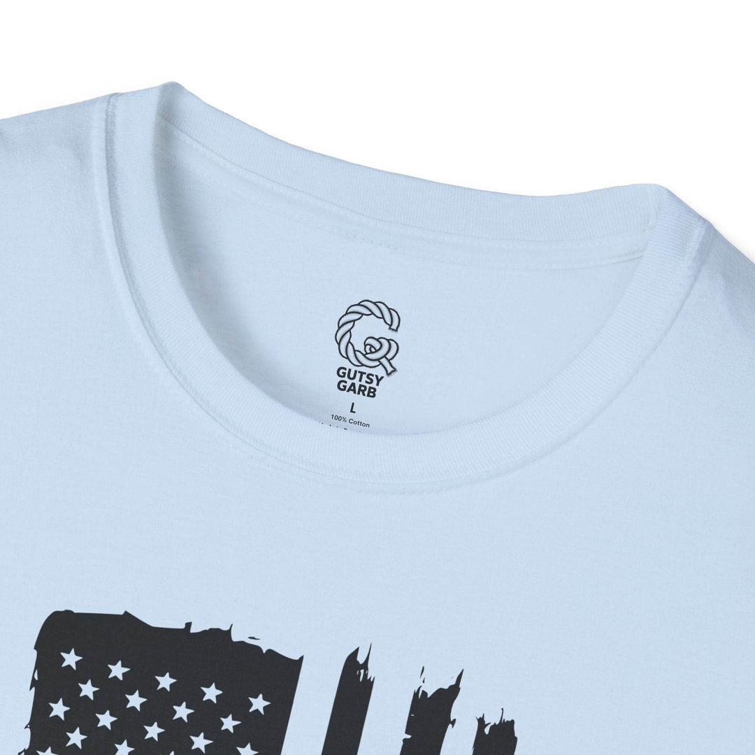 Patriotic USA Flag Graphic Tee with We the People - Gutsy Garb