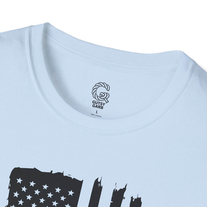 Patriotic USA Flag Graphic Tee with We the People - Gutsy Garb