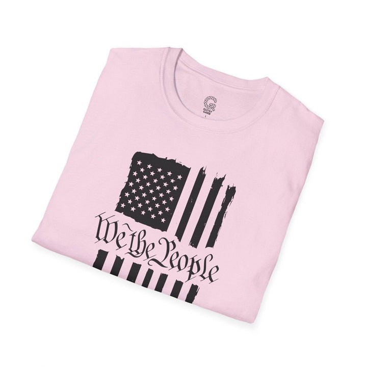 Patriotic USA Flag Graphic Tee with We the People - Gutsy Garb
