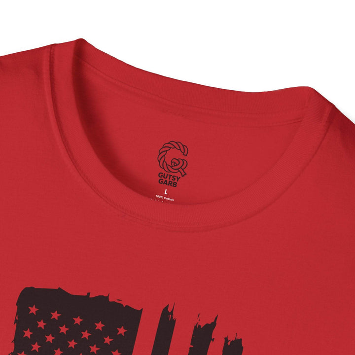 Patriotic USA Flag Graphic Tee with We the People - Gutsy Garb