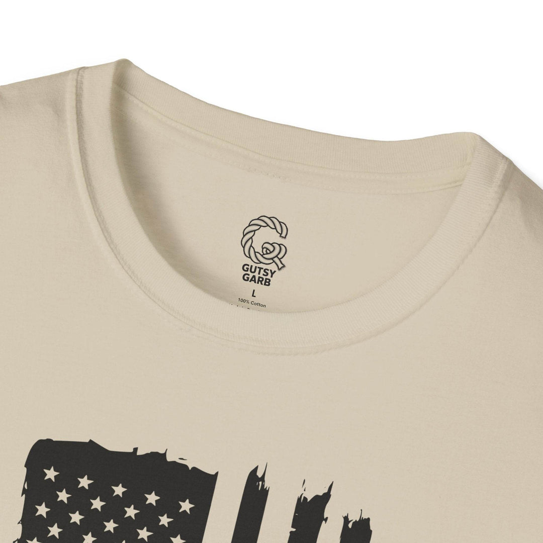 Patriotic USA Flag Graphic Tee with We the People - Gutsy Garb