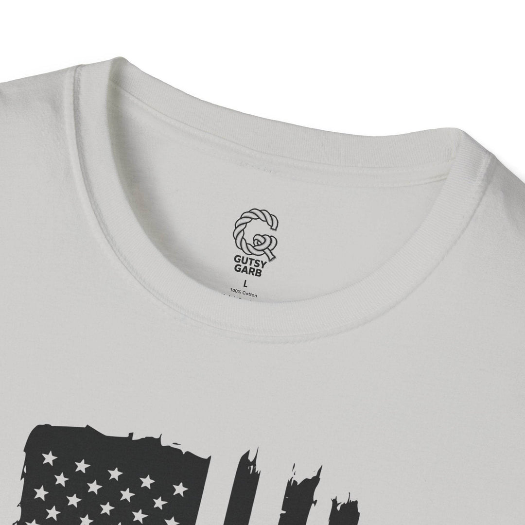 Patriotic USA Flag Graphic Tee with We the People - Gutsy Garb