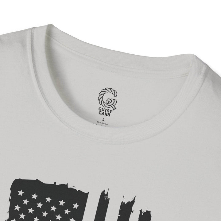 Patriotic USA Flag Graphic Tee with We the People - Gutsy Garb