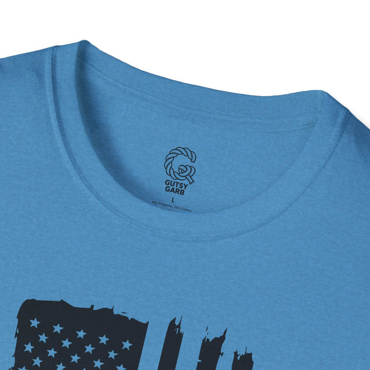 Patriotic USA Flag Graphic Tee with We the People - Gutsy Garb