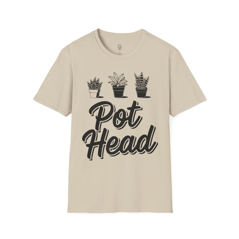 Pot Head T-Shirt for Plant Lovers - Bold Style - Gutsy Garb