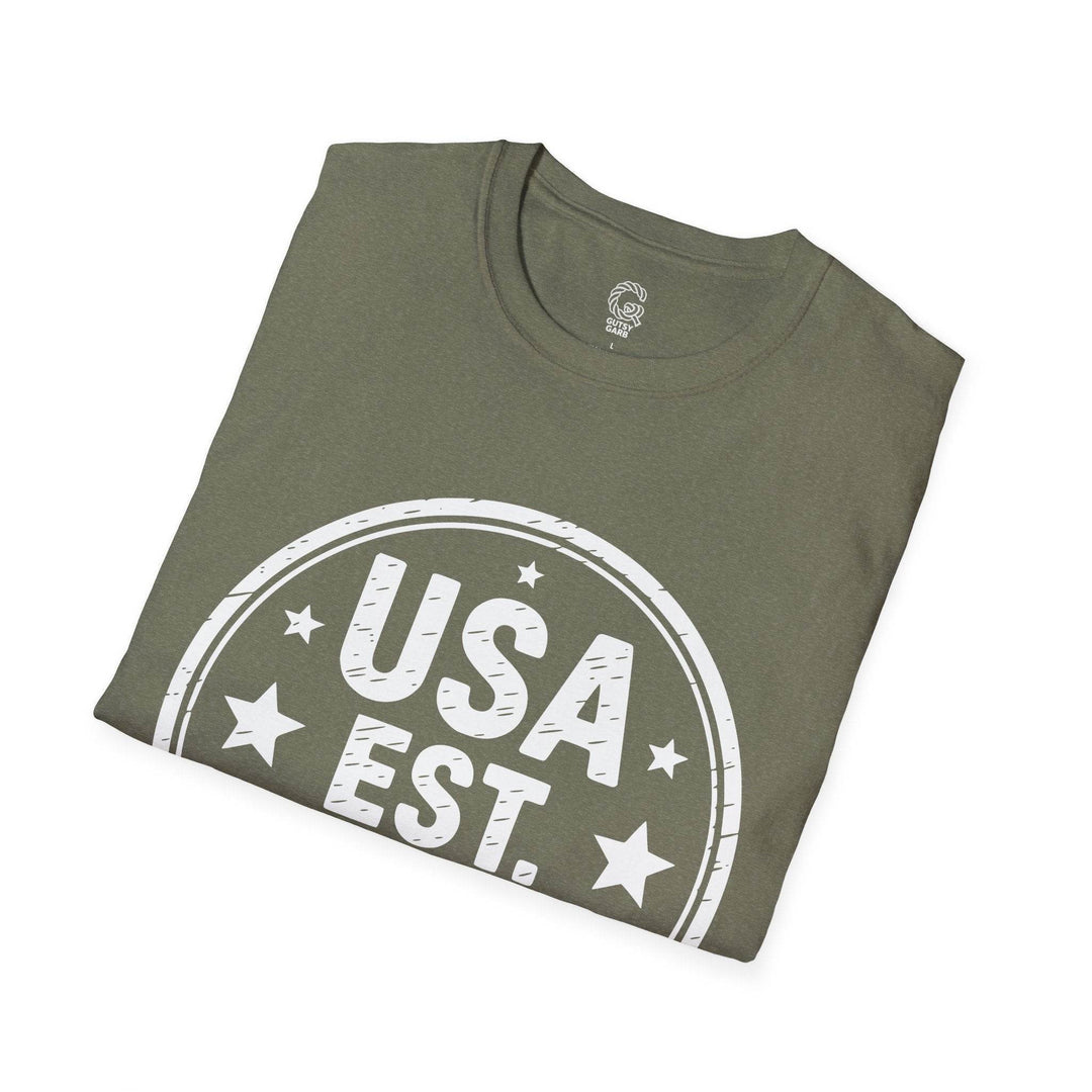 USA 1776 T-Shirt Vintage Patriotic Tee - Gutsy Garb