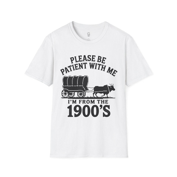 Funny 1900s Graphic Tee – Bold Vintage Humor - Gutsy Garb