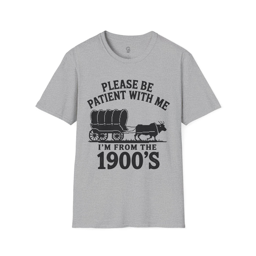 Funny 1900s Graphic Tee – Bold Vintage Humor - Gutsy Garb