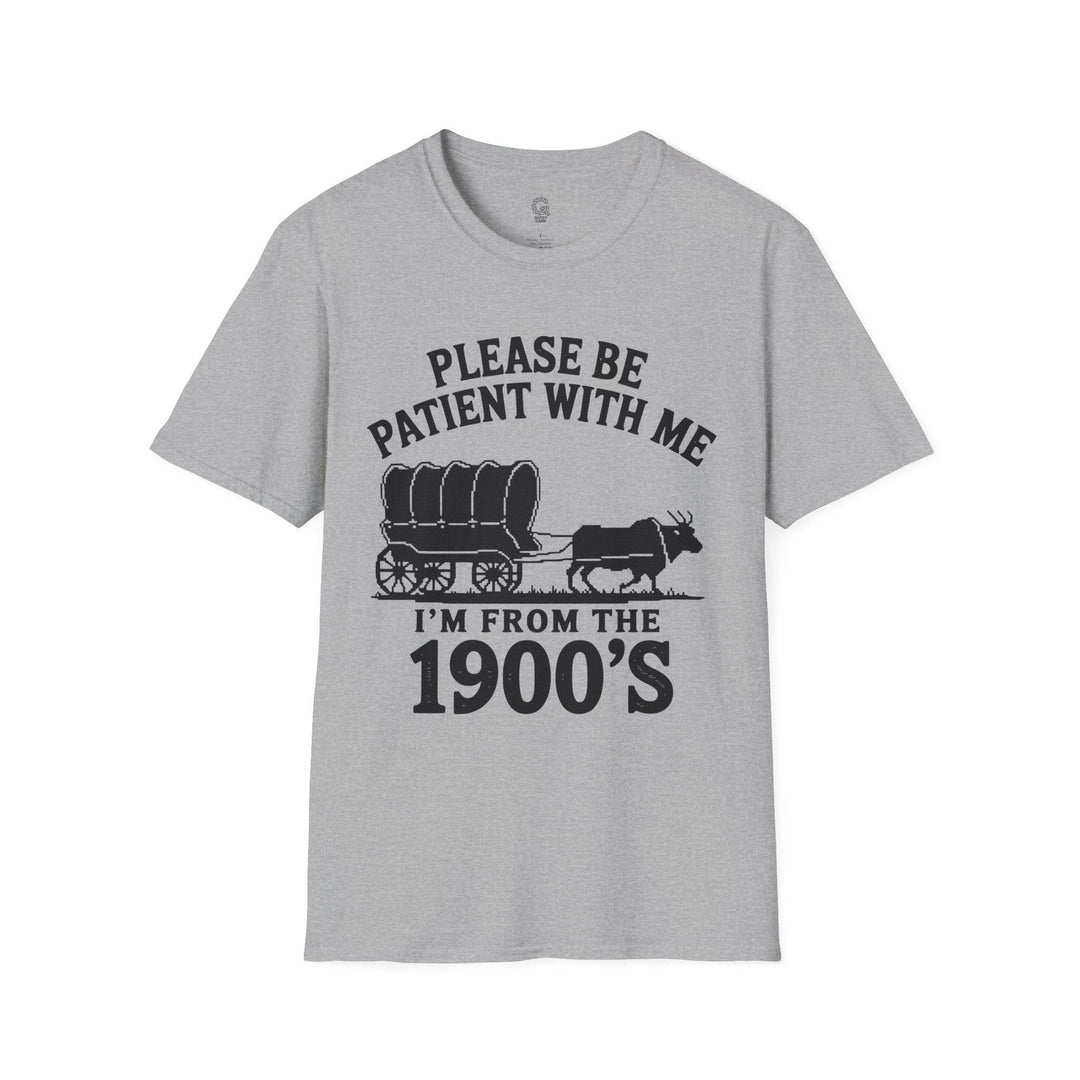 Funny 1900s Graphic Tee – Bold Vintage Humor - Gutsy Garb