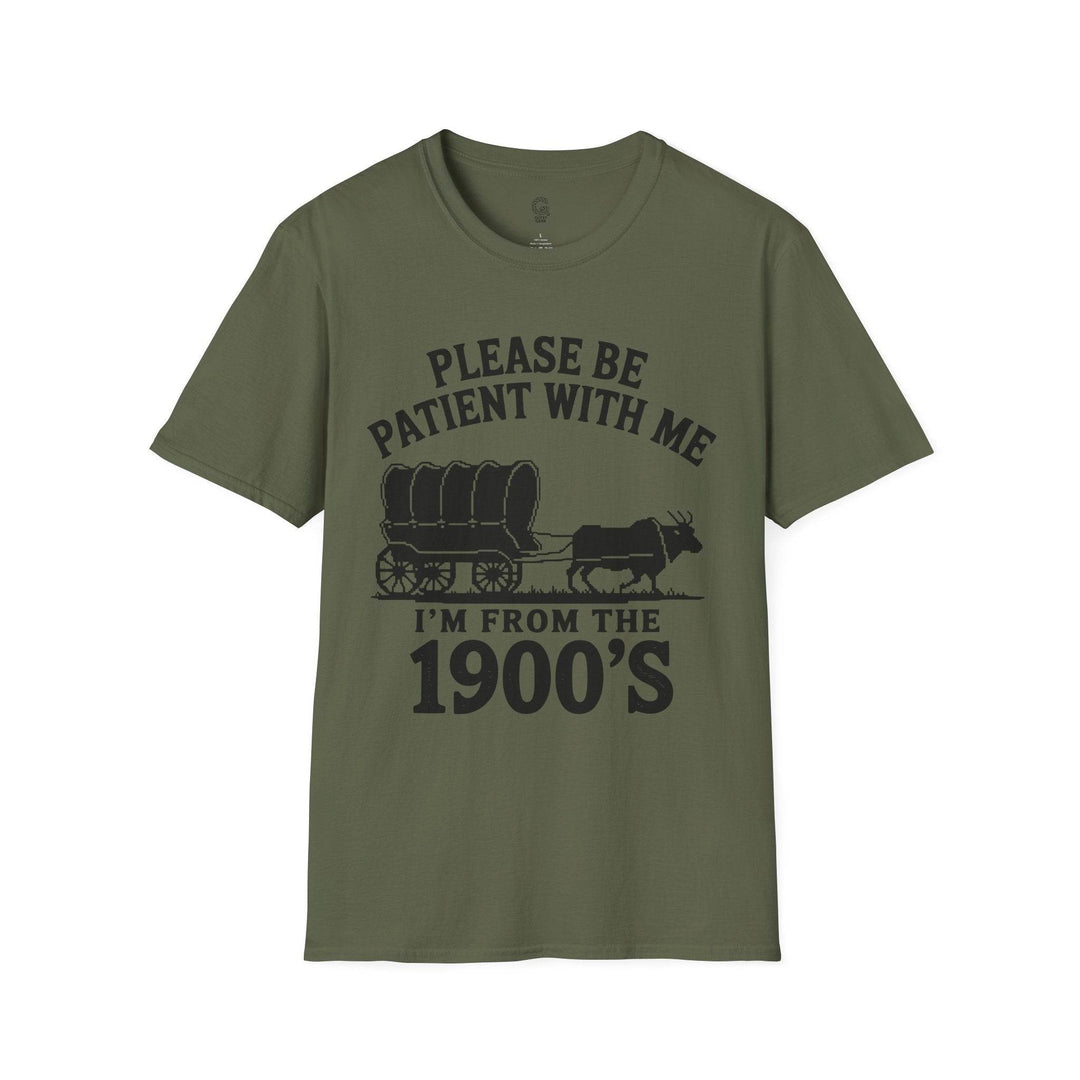 Funny 1900s Graphic Tee – Bold Vintage Humor - Gutsy Garb