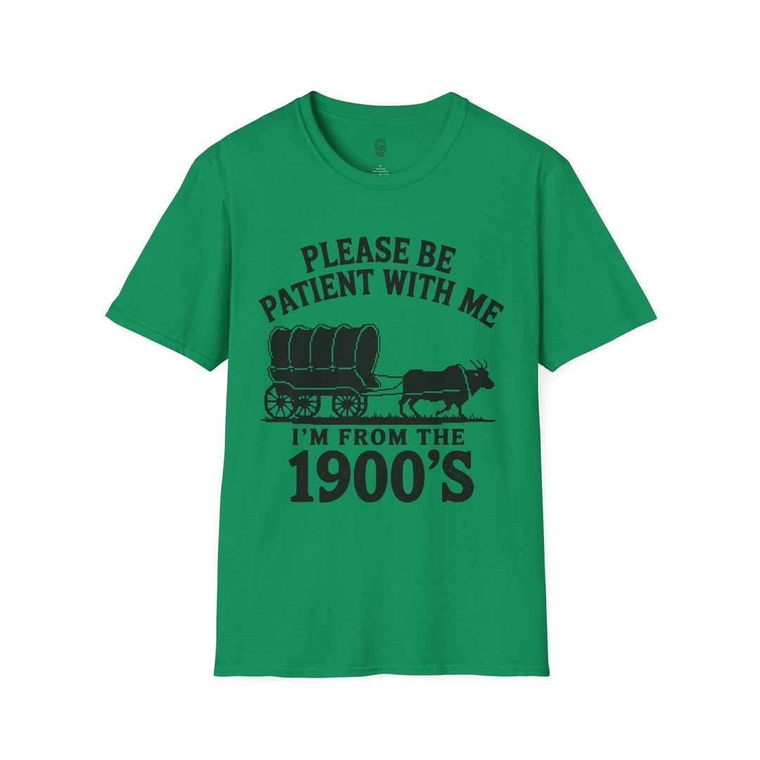 Funny 1900s Graphic Tee – Bold Vintage Humor - Gutsy Garb