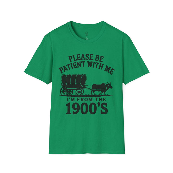 Funny 1900s Graphic Tee – Bold Vintage Humor - Gutsy Garb