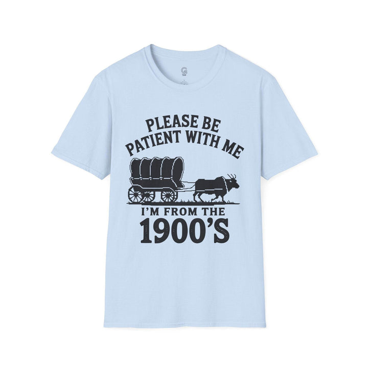 Funny 1900s Graphic Tee – Bold Vintage Humor - Gutsy Garb