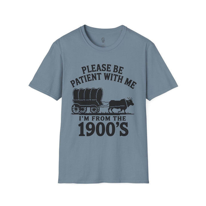 Funny 1900s Graphic Tee – Bold Vintage Humor - Gutsy Garb