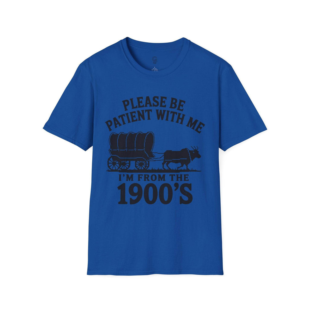 Funny 1900s Graphic Tee – Bold Vintage Humor - Gutsy Garb