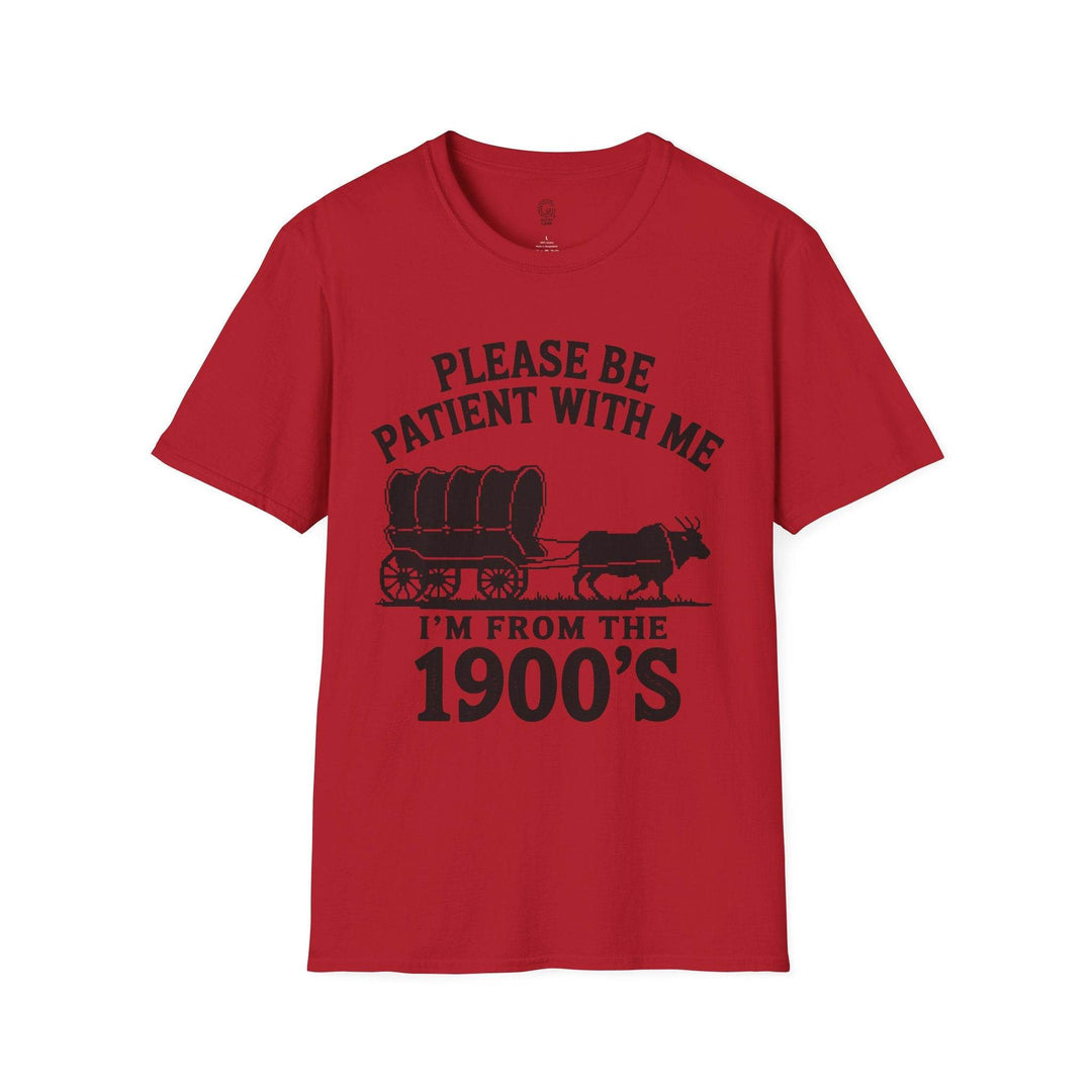 Funny 1900s Graphic Tee – Bold Vintage Humor - Gutsy Garb
