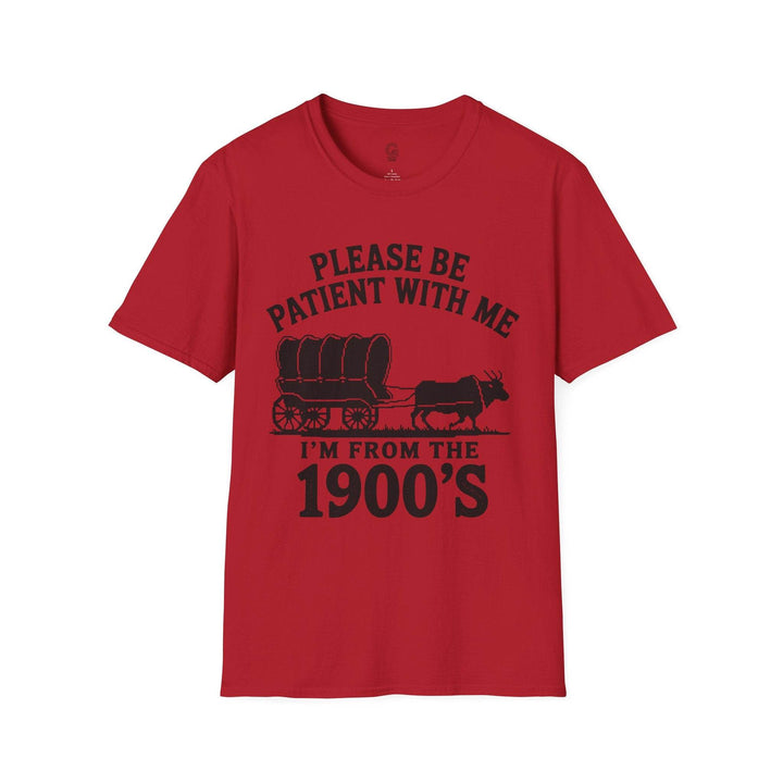 Funny 1900s Graphic Tee – Bold Vintage Humor - Gutsy Garb