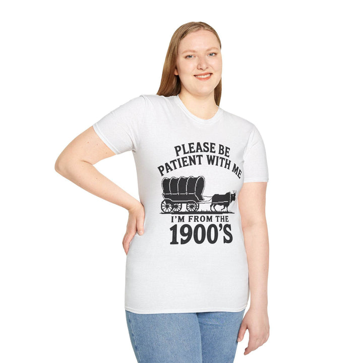 Funny 1900s Graphic Tee – Bold Vintage Humor - Gutsy Garb