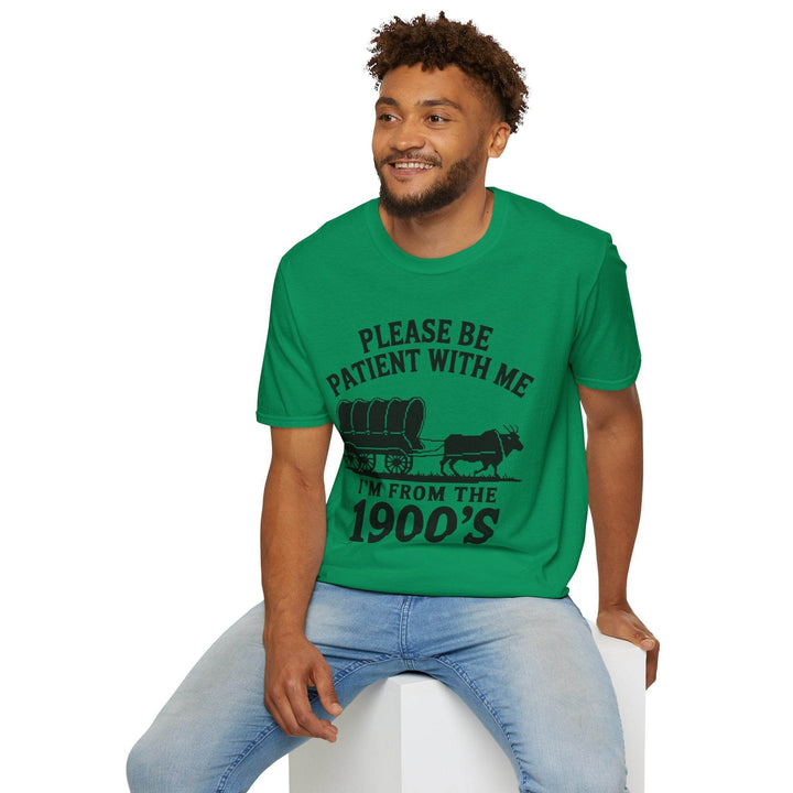Funny 1900s Graphic Tee – Bold Vintage Humor - Gutsy Garb