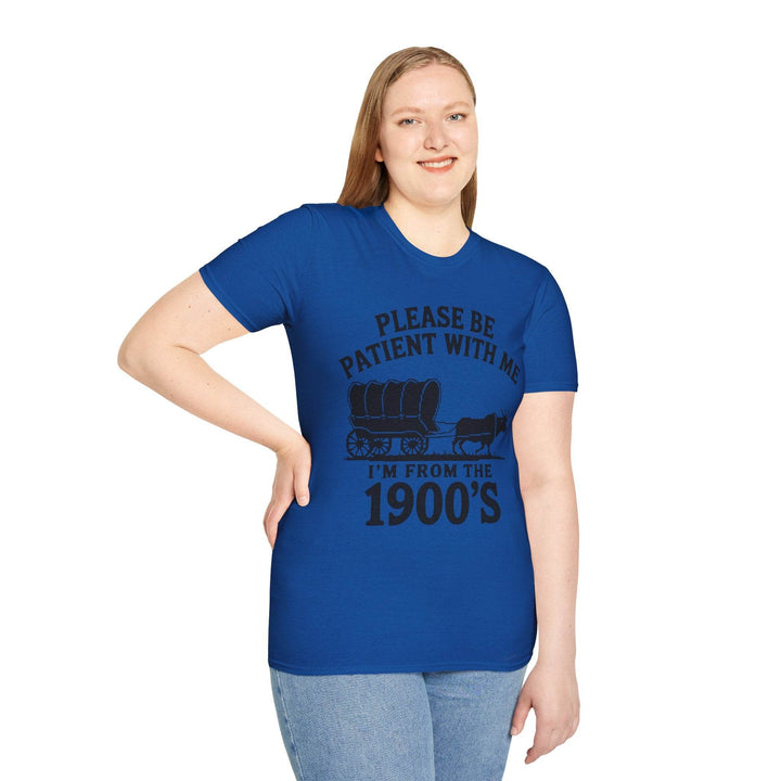 Funny 1900s Graphic Tee – Bold Vintage Humor - Gutsy Garb