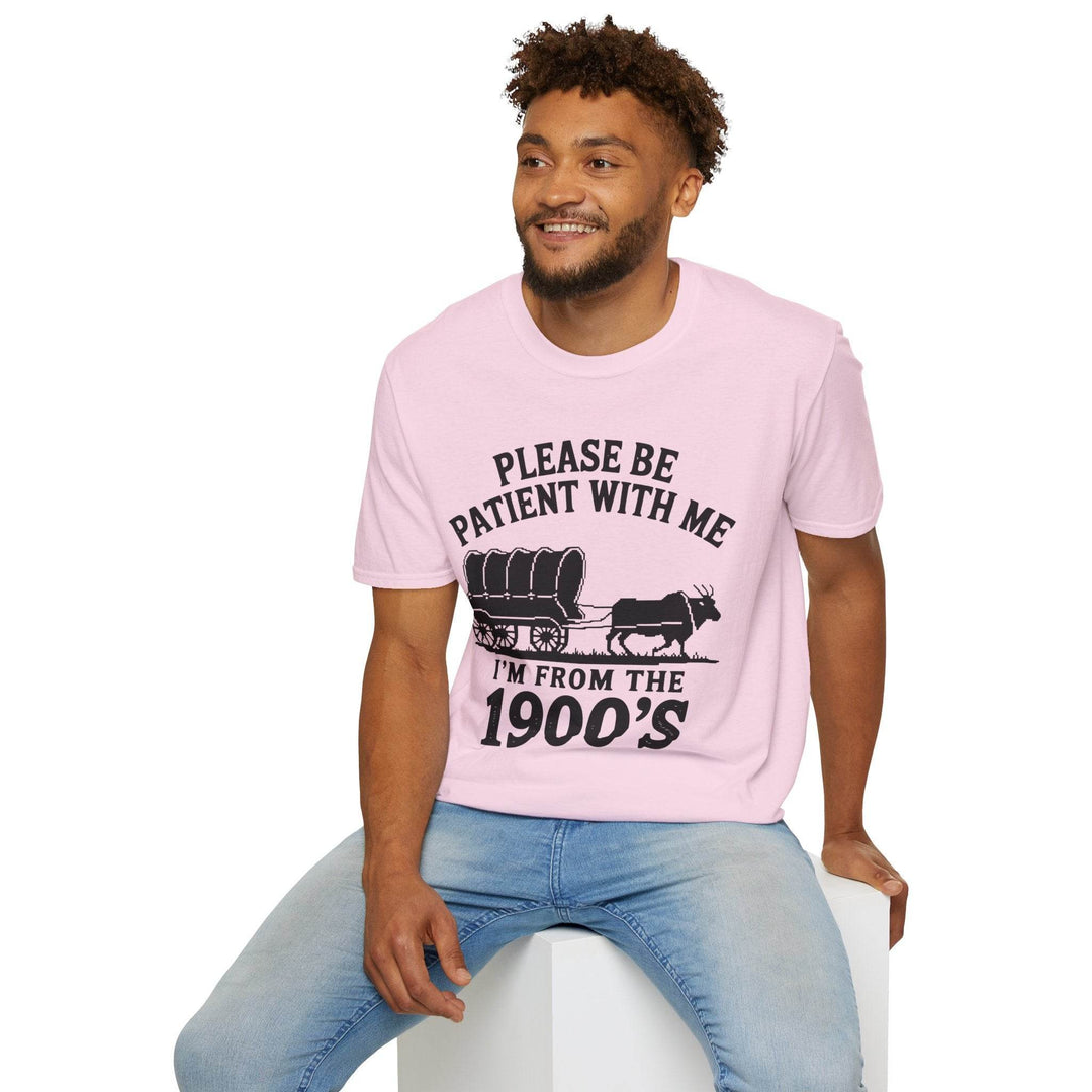 Funny 1900s Graphic Tee – Bold Vintage Humor - Gutsy Garb
