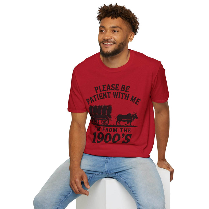 Funny 1900s Graphic Tee – Bold Vintage Humor - Gutsy Garb