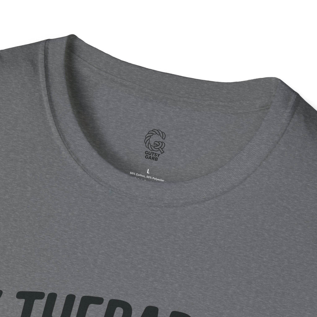 Funny Therapist T-Shirt with Humorous Dumpster Fire Design - Gutsy Garb