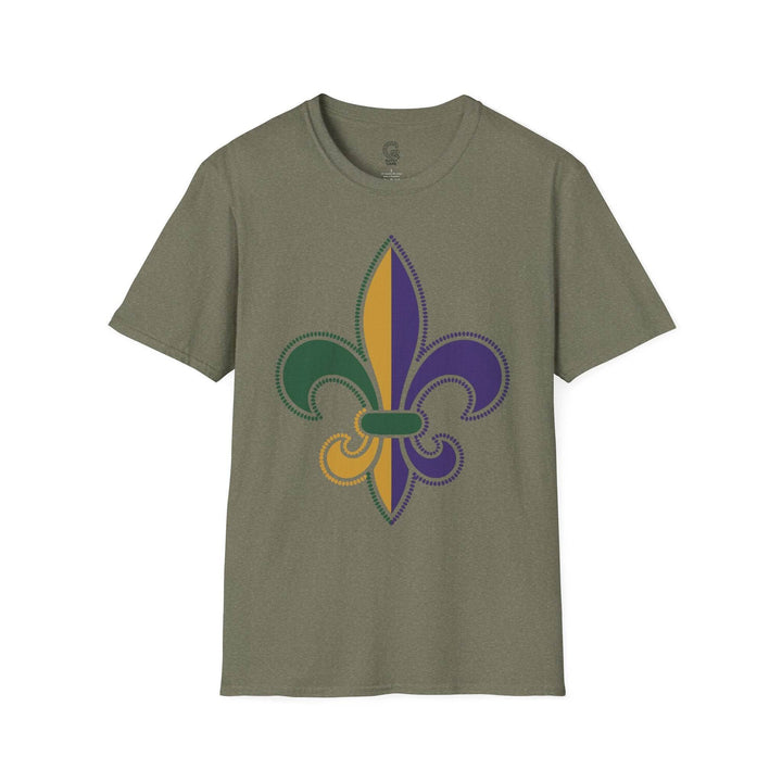 Mardi Gras fleur de lis shirt - Bold Design - Gutsy Garb