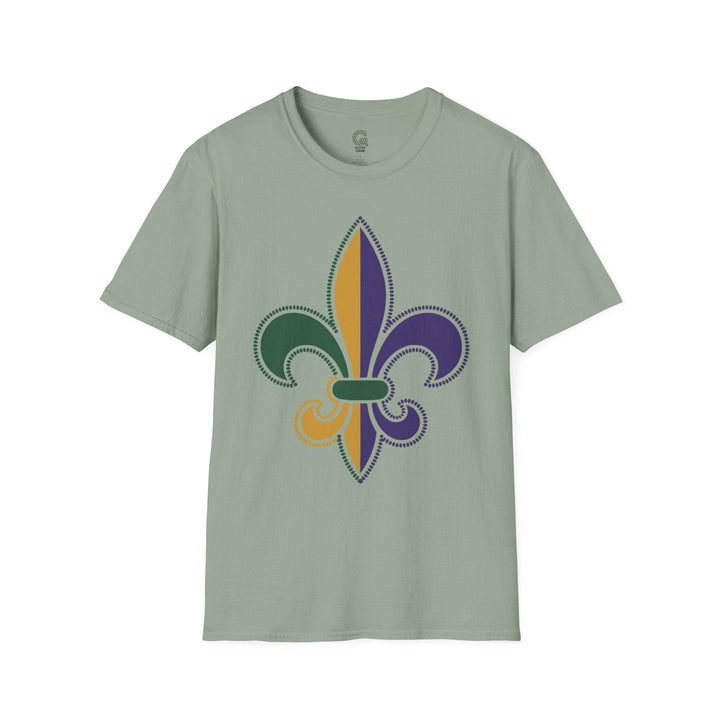 Mardi Gras fleur de lis shirt - Bold Design - Gutsy Garb