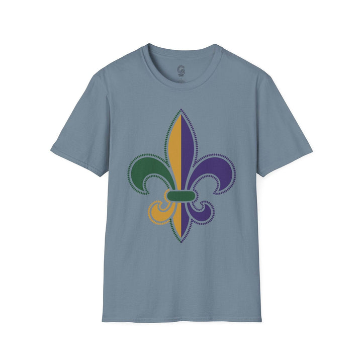 Mardi Gras fleur de lis shirt - Bold Design - Gutsy Garb