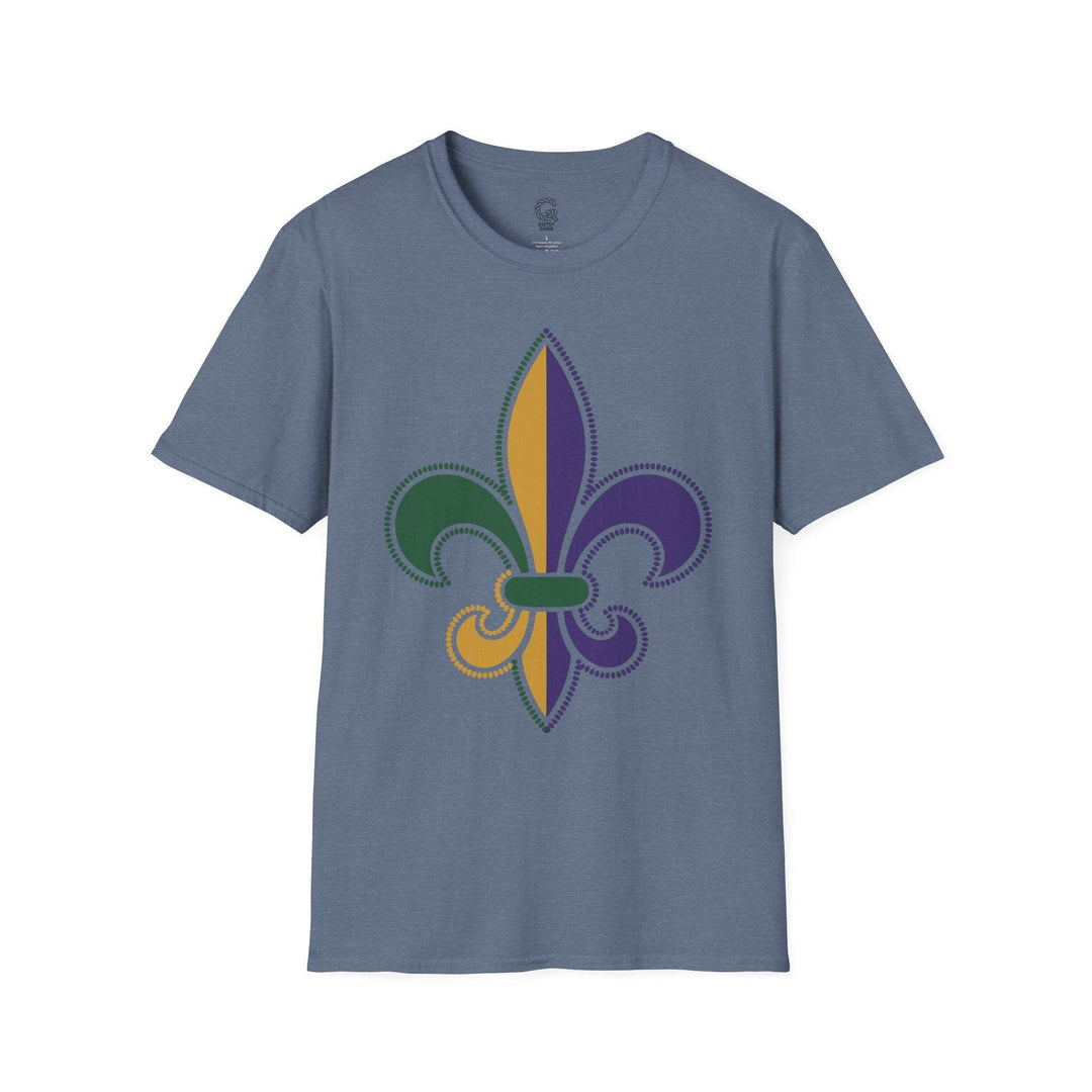 Mardi Gras fleur de lis shirt - Bold Design - Gutsy Garb