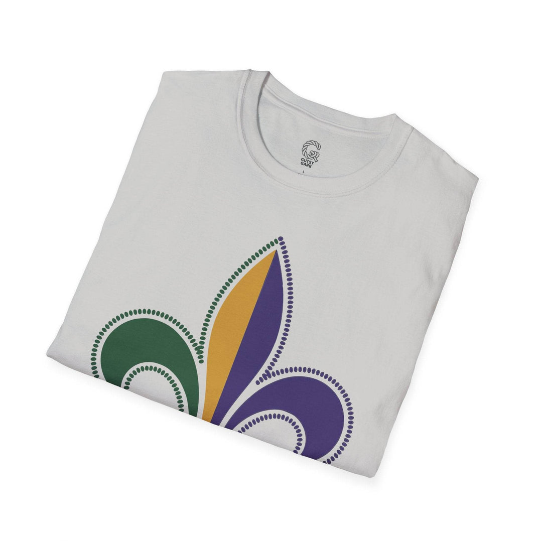 Mardi Gras fleur de lis shirt - Bold Design - Gutsy Garb