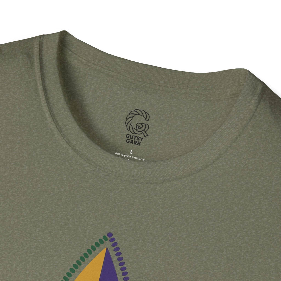 Mardi Gras fleur de lis shirt - Bold Design - Gutsy Garb