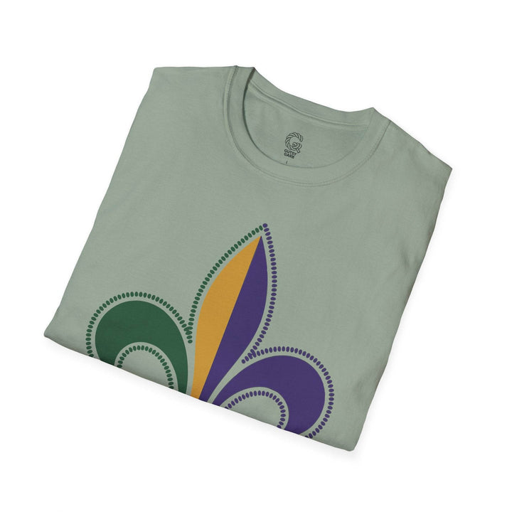 Mardi Gras fleur de lis shirt - Bold Design - Gutsy Garb