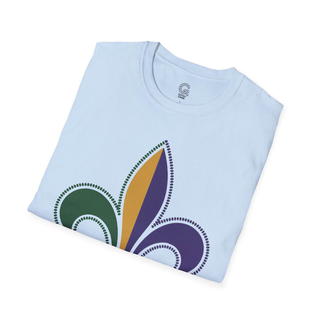 Mardi Gras fleur de lis shirt - Bold Design - Gutsy Garb