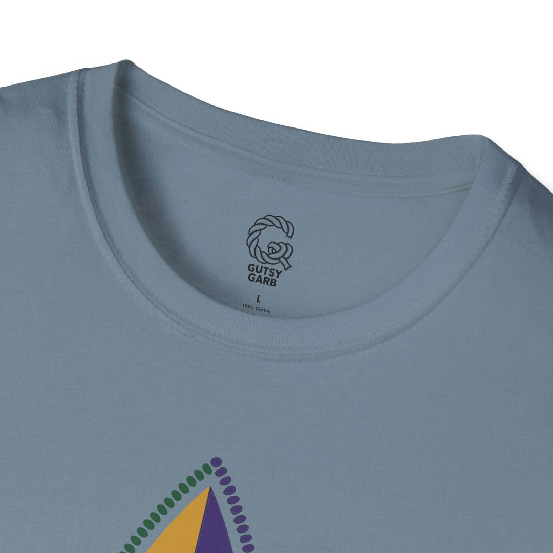 Mardi Gras fleur de lis shirt - Bold Design - Gutsy Garb