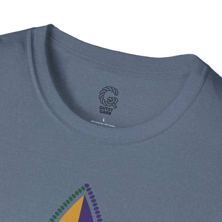 Mardi Gras fleur de lis shirt - Bold Design - Gutsy Garb