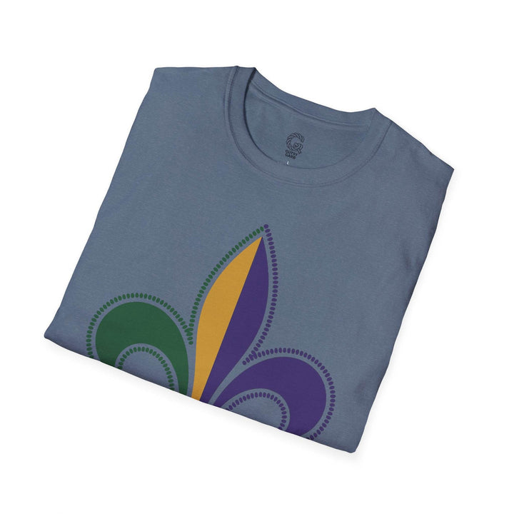 Mardi Gras fleur de lis shirt - Bold Design - Gutsy Garb