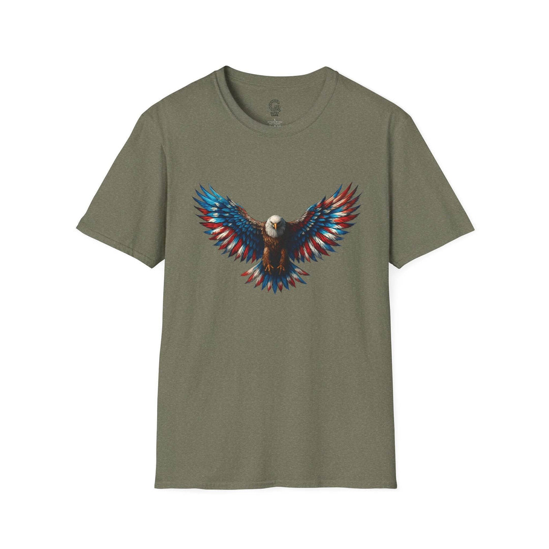 Patriotic Eagle T-Shirt with Bold American Design - Gutsy Garb