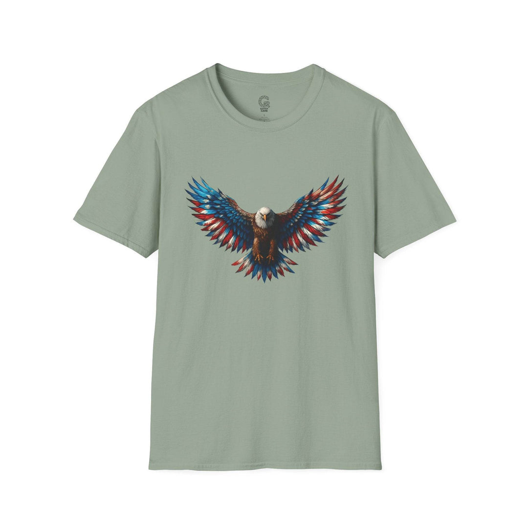Patriotic Eagle T-Shirt with Bold American Design - Gutsy Garb