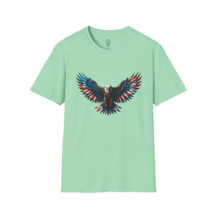 Patriotic Eagle T-Shirt with Bold American Design - Gutsy Garb