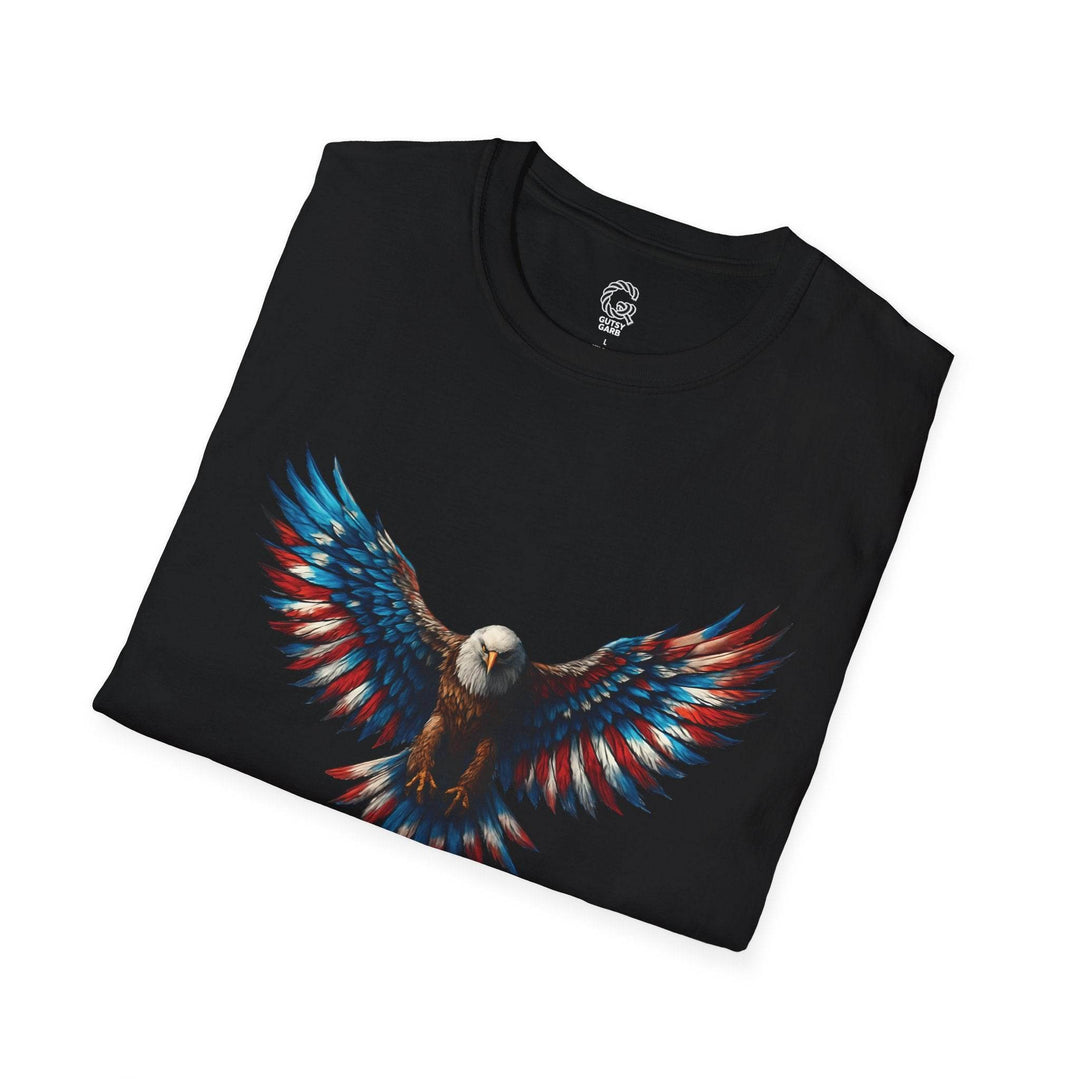 Patriotic Eagle T-Shirt with Bold American Design - Gutsy Garb