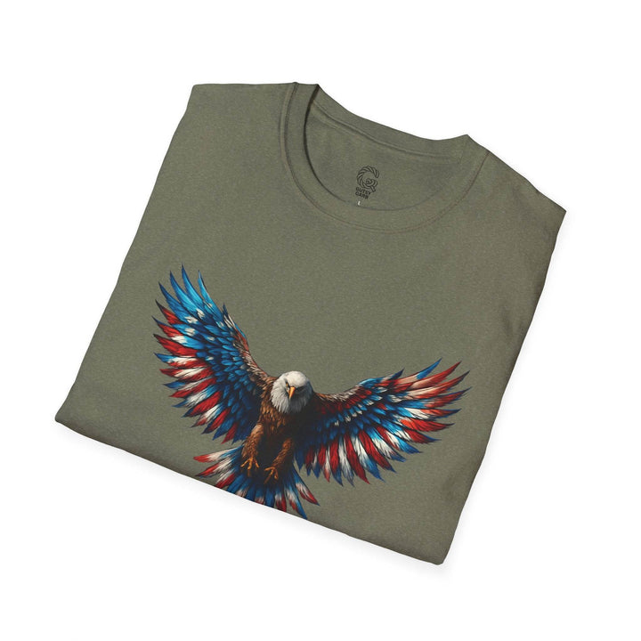 Patriotic Eagle T-Shirt with Bold American Design - Gutsy Garb