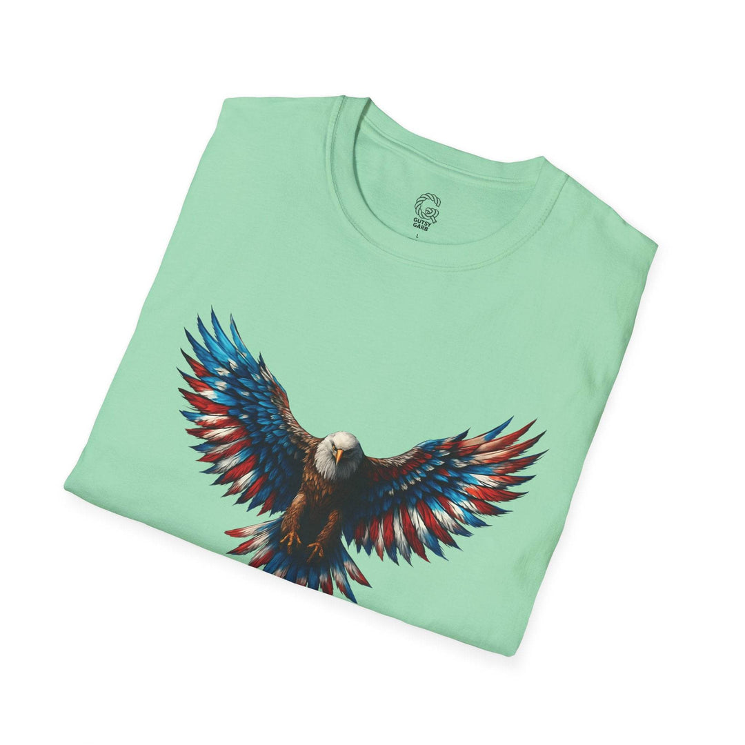 Patriotic Eagle T-Shirt with Bold American Design - Gutsy Garb