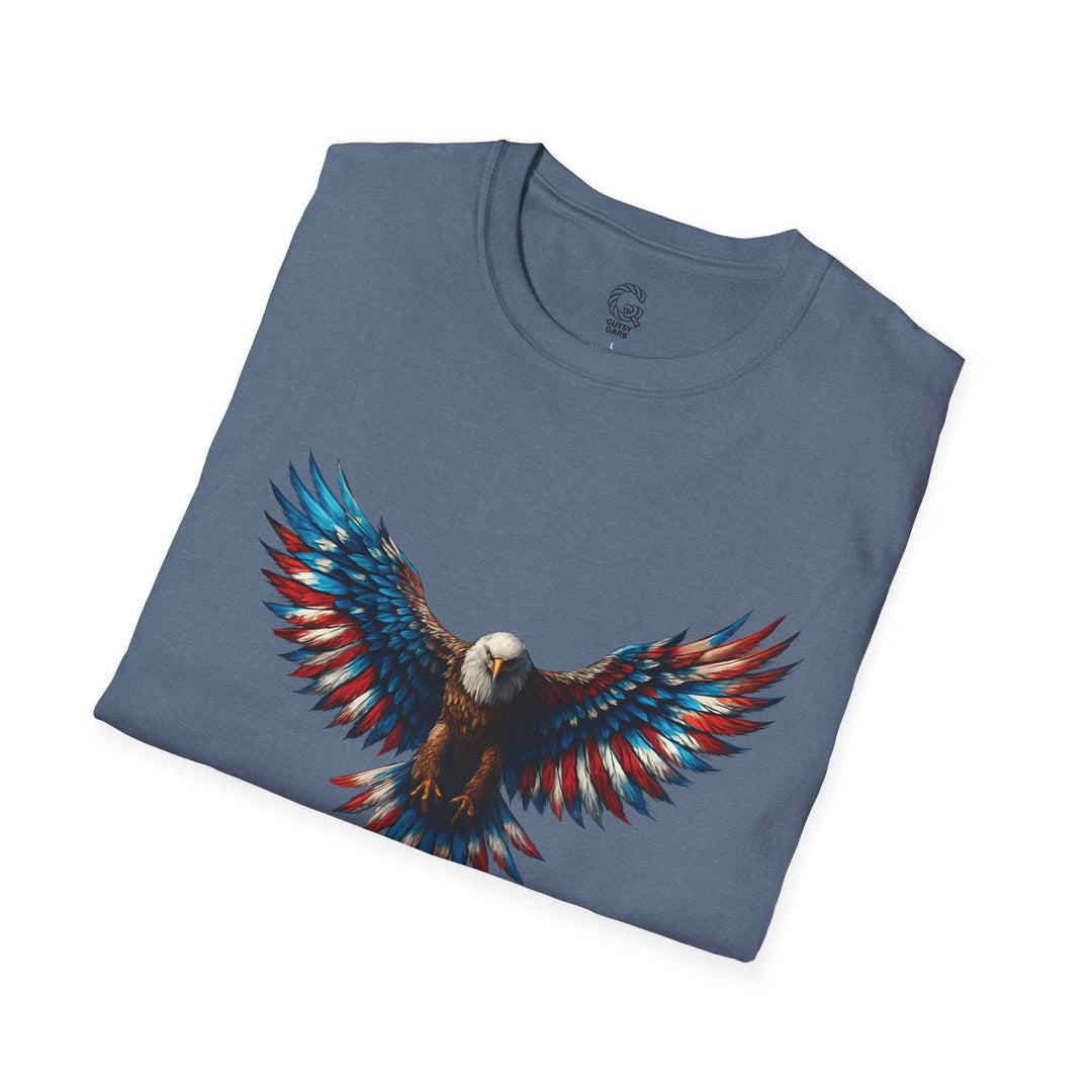 Patriotic Eagle T-Shirt with Bold American Design - Gutsy Garb