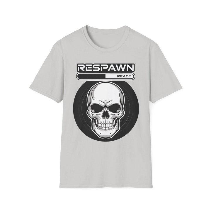 Skull Graphic Tee, Cool Gamer T-Shirt, Respawn Ready Shirt, Unique Unisex Top, Perfect for Casual Wear, Halloween Clothing - Gutsy Garb