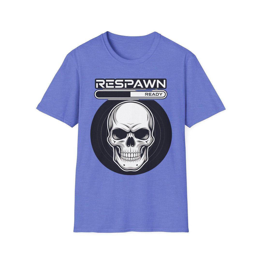 Skull Graphic Tee, Cool Gamer T-Shirt, Respawn Ready Shirt, Unique Unisex Top, Perfect for Casual Wear, Halloween Clothing - Gutsy Garb