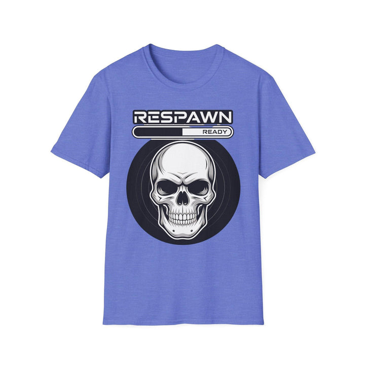 Skull Graphic Tee, Cool Gamer T-Shirt, Respawn Ready Shirt, Unique Unisex Top, Perfect for Casual Wear, Halloween Clothing - Gutsy Garb